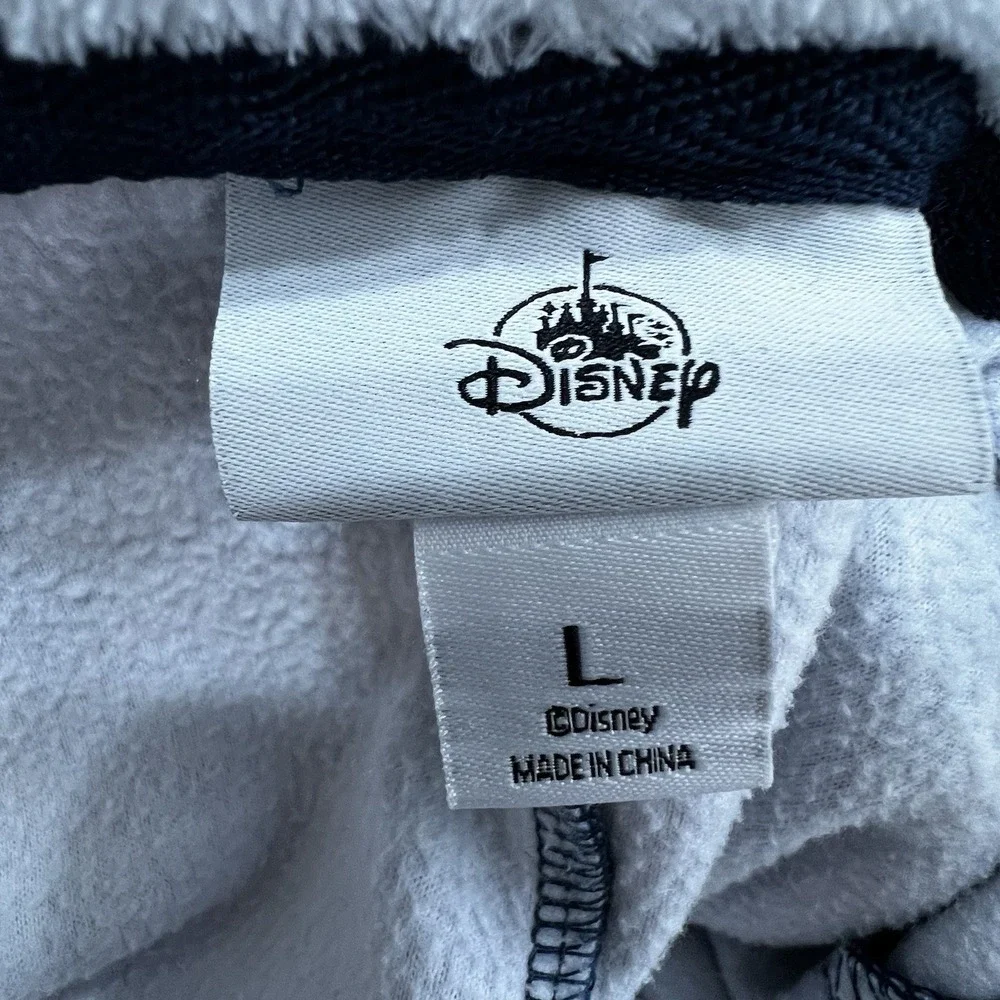 Disney Parks Mickey Mouse Christmas One Piece Zip Pajamas‎ Hood Ears Youth Large